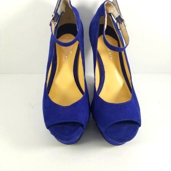 Gianni Bini Royal Blue Platforms Size 9M. S708 - Picture 2 of 8